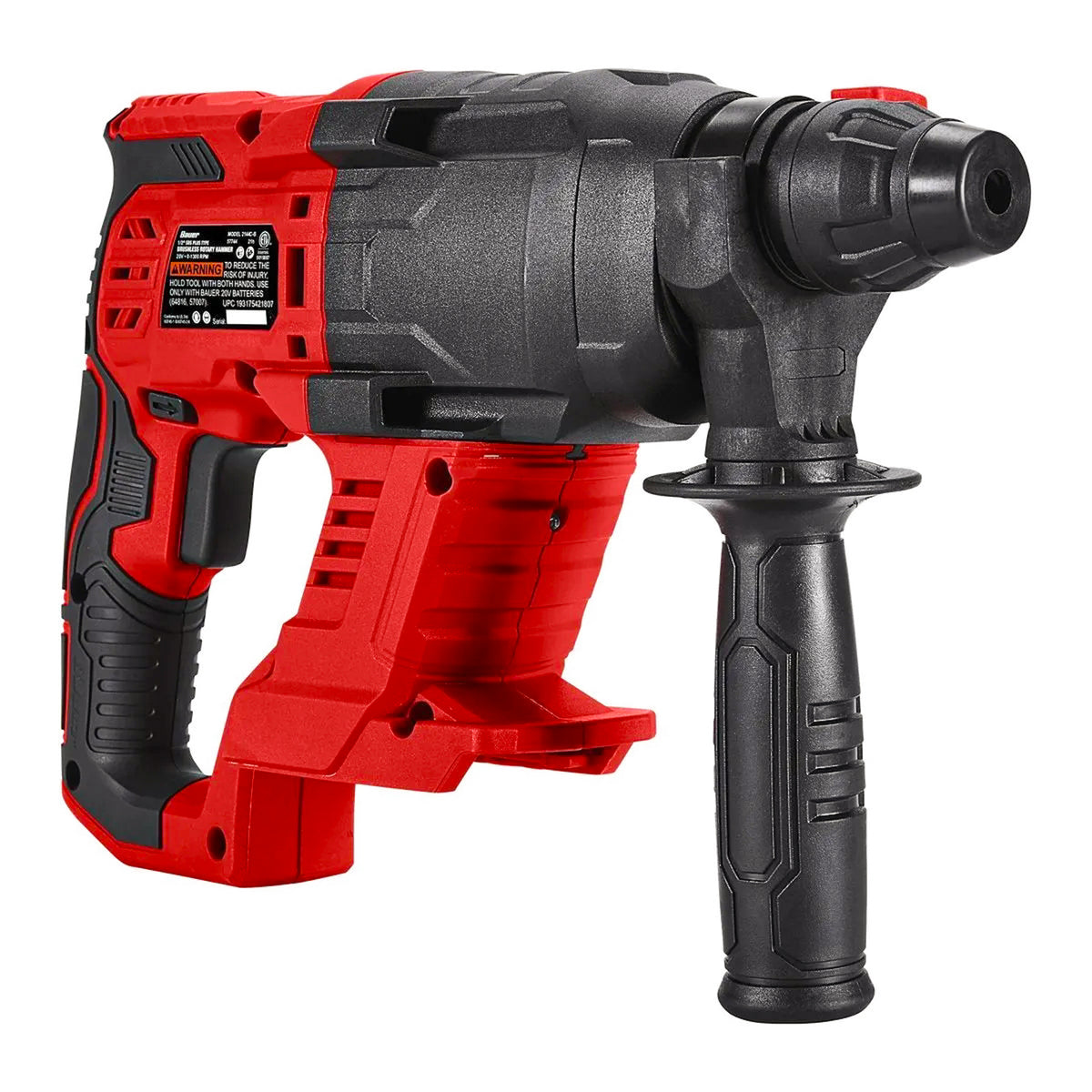BAUER 20V Brushless SDS-PLUS Rotary Hammer, 3-Mode Cordless Tool, Tool Only