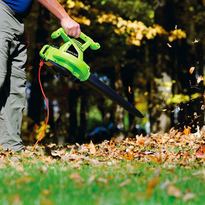 Working Level 2 of Corded Electric Leaf Blower