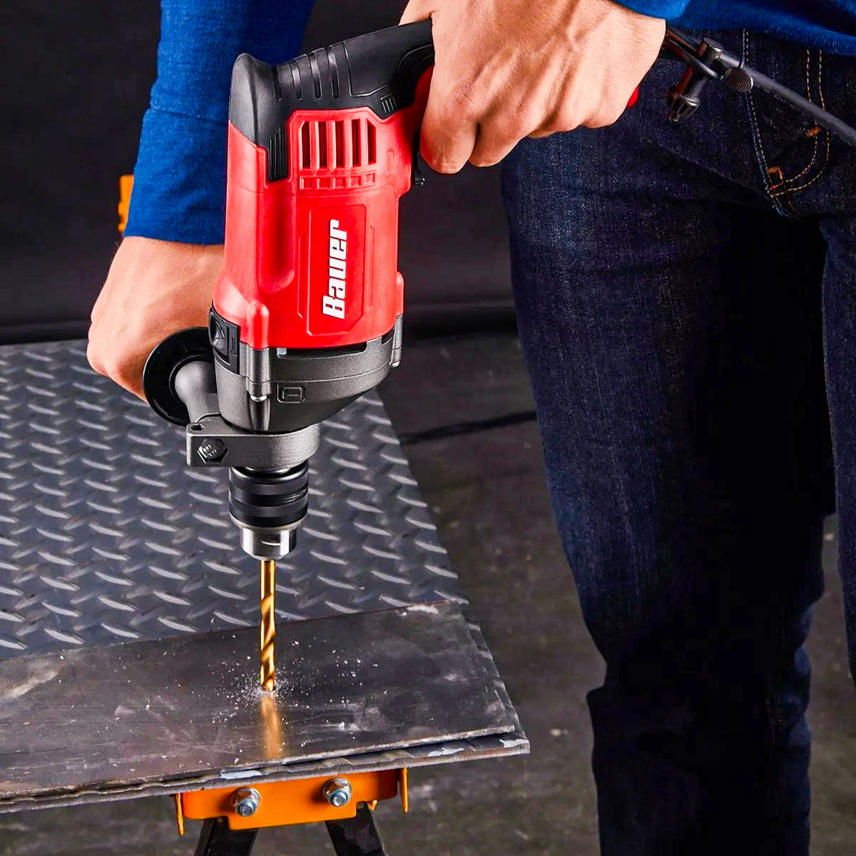 Hammer Drill Working Level View