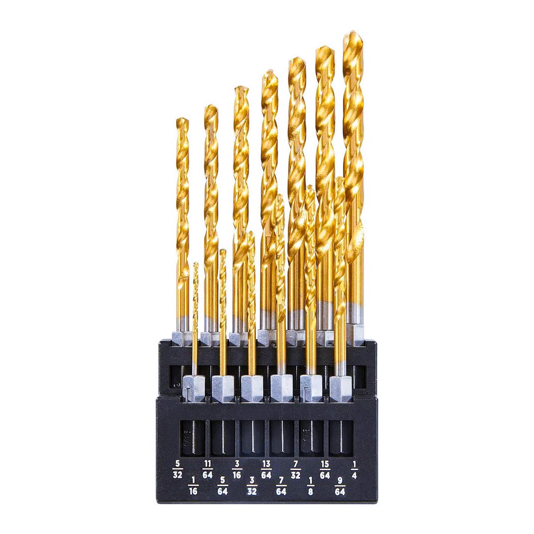 WARRIOR 13-Piece Titanium-Coated Hex Shank Drill Bit Set – DealCubby